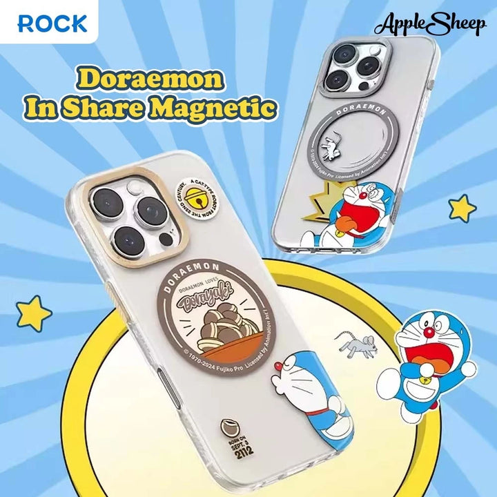 Rock Doraemon iPhone Magsafe เคสไอโฟน กันกระแทก แม่เหล็ก โดเรม่อน