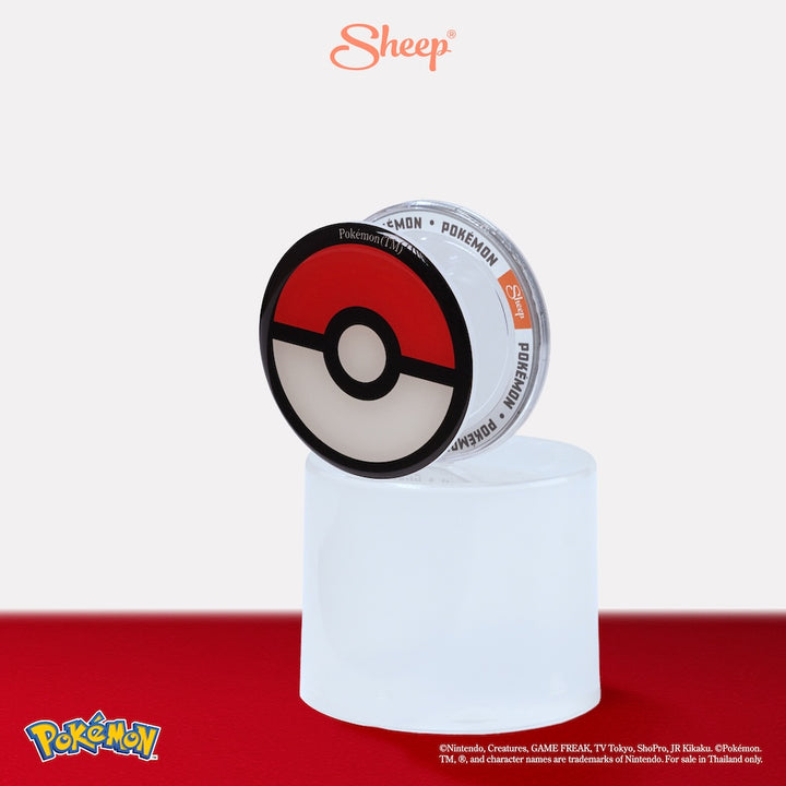 Grip MagSafe Pokémon Poke ball โปเกบอล โปเกมอน ลิขสิทธิ์แท้ น่ารัก ที่แปะมือถือ แม่เหล็ก สี ขาว แดง