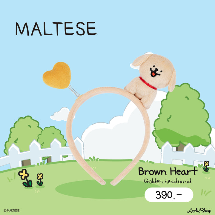 ที่คาดผมตุ๊กตาน้องหมา Maltese ลิขสิทธิ์แท้ พร้อมส่ง Maltese Headband
