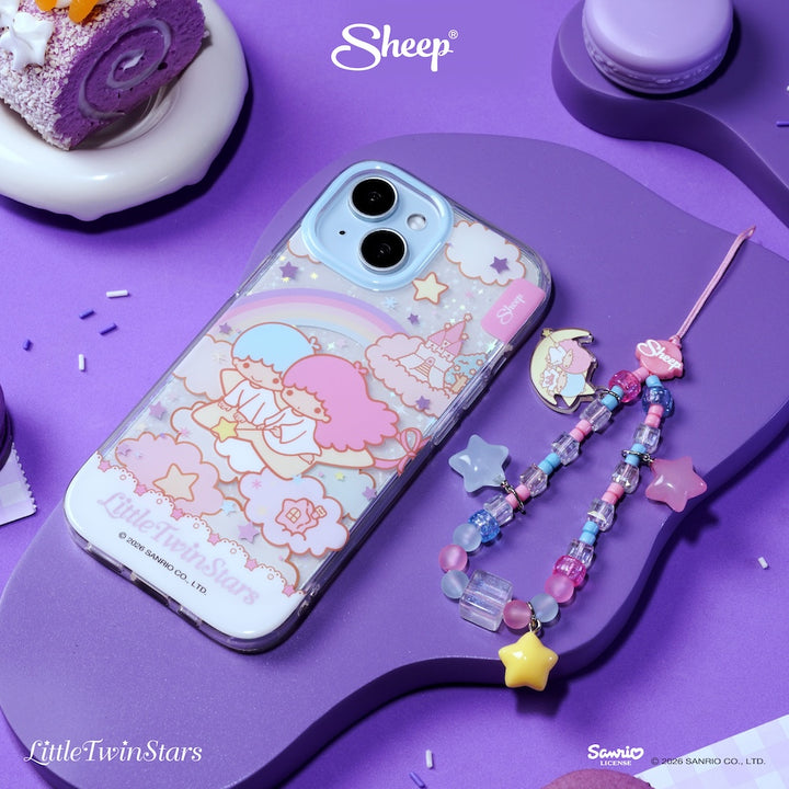 เคส ไอโฟน ลิตเติ้ลทวินสตาร์ kik lala little twin stars case iphone สีม่วง ลิขสิทธิ์แท้ sanrio ซานริโอ้ ลายน่ารัก กันกระแทก