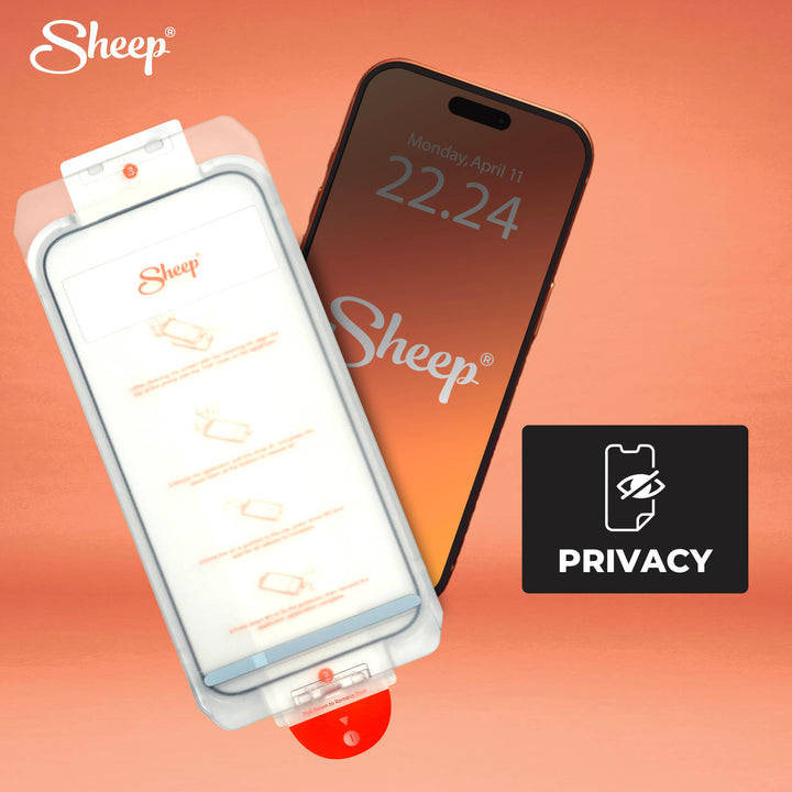 ฟิล์มกระจก กันมอง iphone 17 air pro max กันรอย sheep protector 9H ติดง่าย
