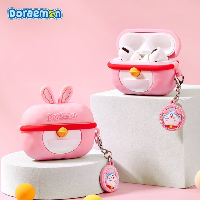 เคส หูฟังบลูทูธ  Rock Doraemon เคสแอร์พอด ซิลิโคน  กันรอย Airpods case