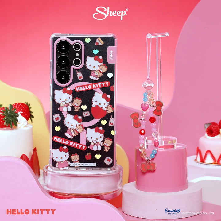 hello kitty samsung case sketch ลายน่ารัก กันกระแทก เคส ซัมซุง คิตตี้ สีแดง ชมพู ลิขสิทธิ์แท้ sanrio ซานริโอ้ มีของแถม