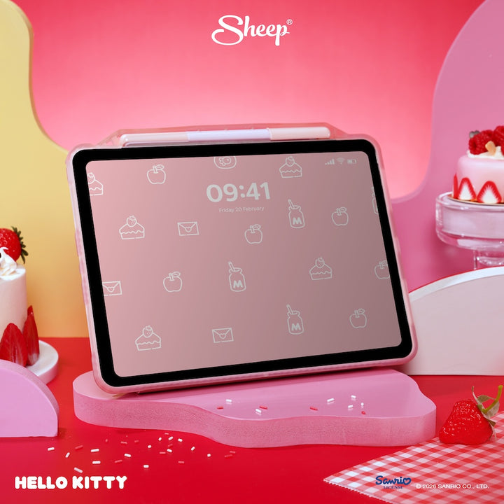 เคส ipad hello kitty case คิตตี้ ลิขสิทธิ์แท้ sanrio กันกระแทก กันงอ แถม ปลอกปากกา ซานริโอ้ สีแดง ชมพู เคสคิตตี้