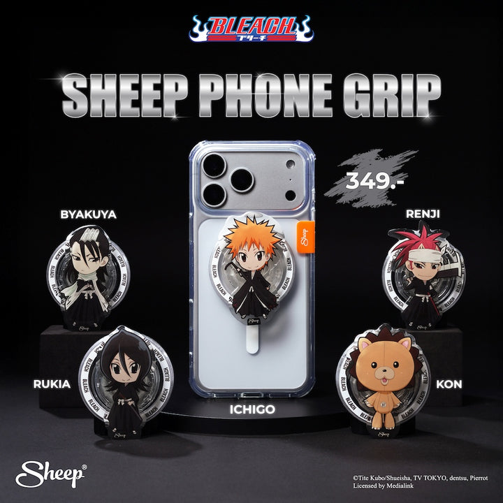 ที่แปะมือถือ MagSafe Phone Grip BLEACH บลีช เทพมรณะ ลิขสิทธิ์แท้ Ichigo อิจิโกะ Rukia รูเคีย Byakuya Renji Kon