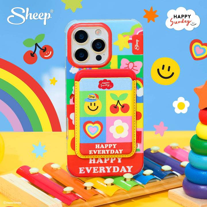 เคสมีของแถม Wallet Happy Sunday เคสมือถือไอซ์พาดี้ เคสน่ารักกันกระแทก