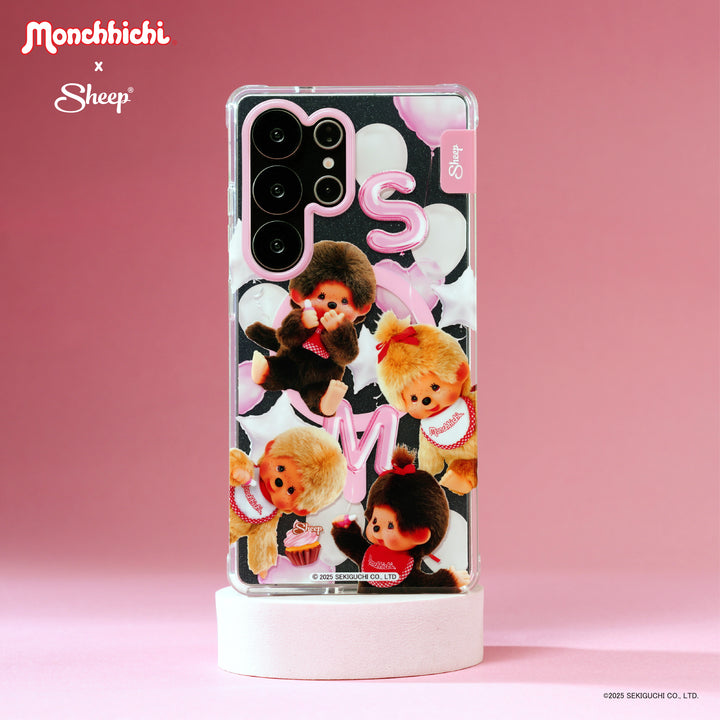 sheep canvas monchhichi เคส สีชมพู ม่อนชิชิ สีเบจ ทอง มอนชิชิ beige ซัมซุง magsafe samsung case