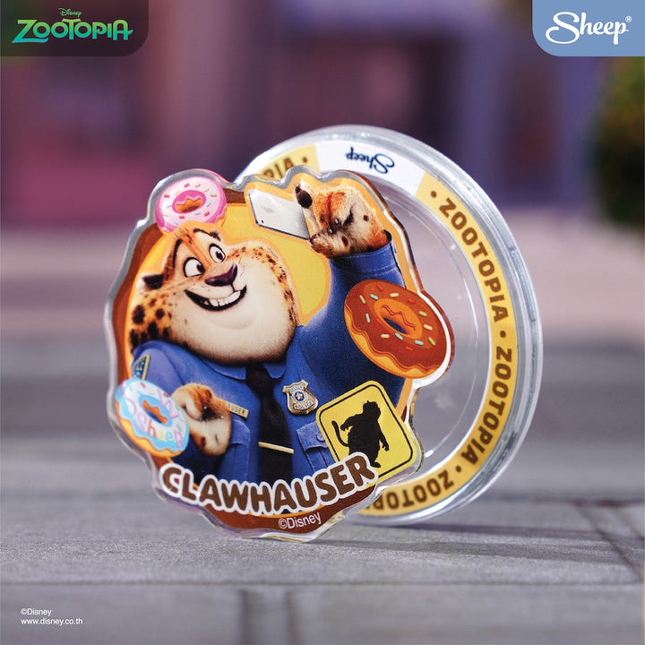 griptok magsafe zootopia clawhauser ที่แปะมือถือ เสือ ซูโทเปีย สีส้ม กริ๊บต๊อก