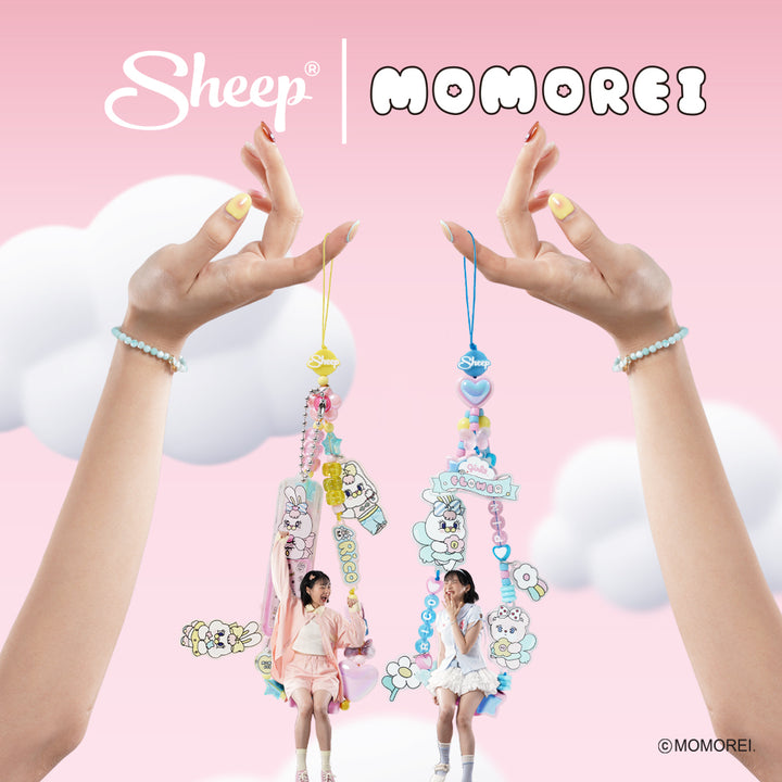สายคล้องมือ ห้อยโทรศัพท์ momorei accessories แต่งเคส charm สีพาสเทล