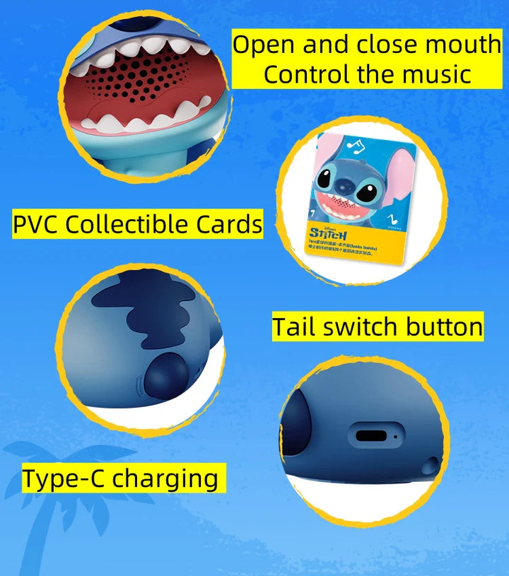 ลำโพง ไร้สาย bluetooth speaker สติทช์ martube บลูทูธ lilo &amp; stitch ตั้งโต๊ะ แต่งบ้าน