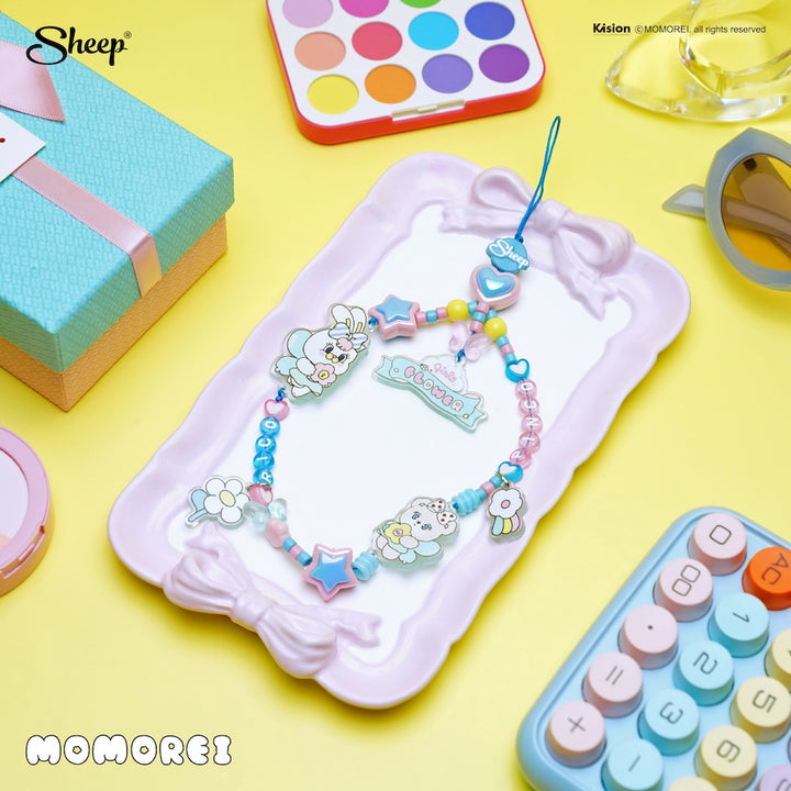 charm accessories momorei แต่งเคส charm สายคล้องมือ ห้อยโทรศัพท์ สีพาสเทล