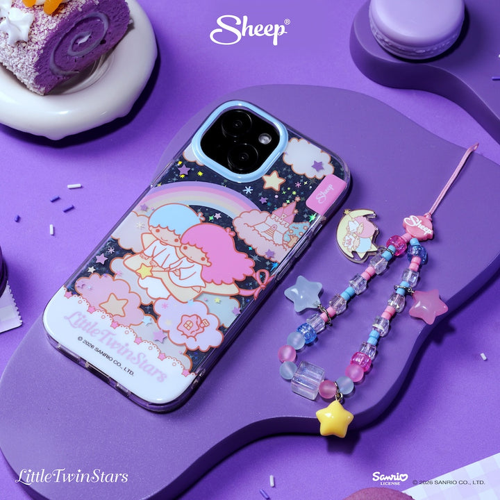 little twin stars iphone case ลายน่ารัก เคส ไอโฟน ลิตเติ้ลทวินสตาร์ กันกระแทก สีม่วง ลิขสิทธิ์แท้ sanrio ซานริโอ้ มีของแถม