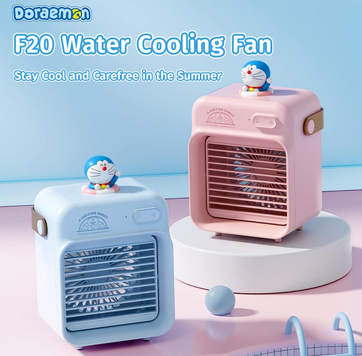 Rock Doraemon โดเรม่อน Cooling Water Fan พัดลม ตั้งโต๊ะ โดราเอม่อน