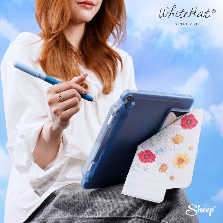 เคสไอแพด ลายดอกไม้ whitehat iPad case Flower ภาพวาดมือ ศิลปินไทย เคสคนไทย