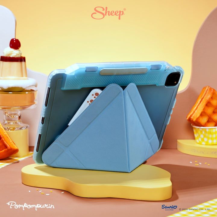 เคสไอแพด pompompurin ipad case ปอมปอมปูริน ลิขสิทธิ์แท้ sanrio กันกระแทก กันงอ แถม ปลอกปากกา ซานริโอ้ สีเหลือง ฟ้า