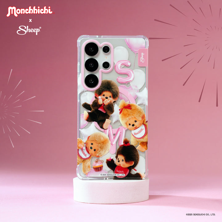 samsung case monchhichi beige เคส สีชมพู ม่อนชิชิ สีเบจ ทอง ซัมซุง มอนชิชิ sheep sketch