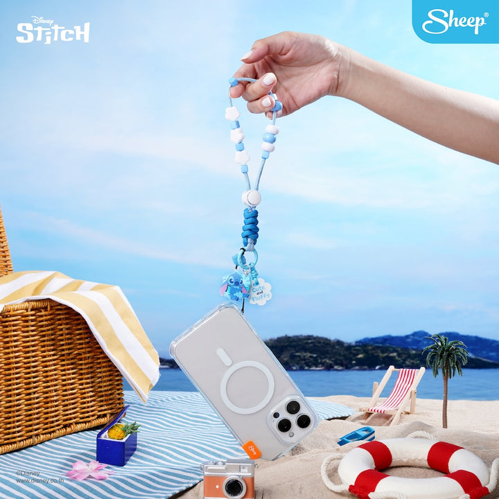 stitch กล่องสุ่ม blind box charm สายห้อยมือถือ แบบเชือก สีฟ้า สติทช์ disney