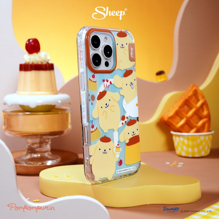 เคส ไอโฟน pompompurin case iphone magsafe ปอมปอมปุริน สีเหลือง ฟ้า ลิขสิทธิ์แท้ sanrio ซานริโอ้ ลายน่ารัก