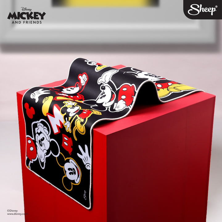 แผ่นรองเมาส์ ผืนใหญ่ ยาว มิคกี้เมาส์ สีดำ เท่ mousepad mickey mouse