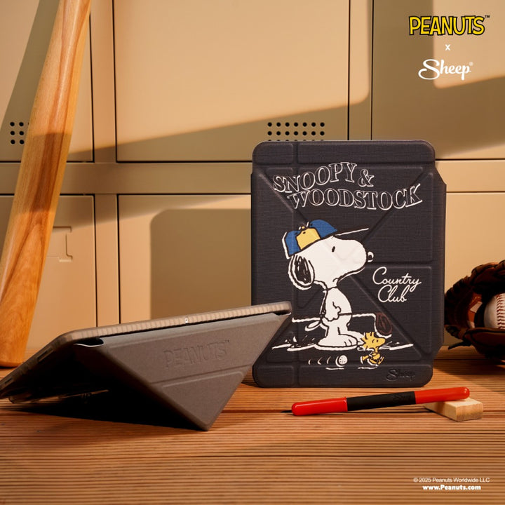 เคส iPad Air peanuts case iPad Snoopy woodstock เคสไอแพด สนูปปี้ สีดำ เคสไอแพดกันงอ