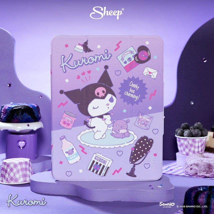 kuromi ipad case เคสไอแพด คุโรมิ ซานริโอ้ สีม่วง ดำ ลิขสิทธิ์แท้ sanrio กันกระแทก พกง่าย น้ำหนักเบา