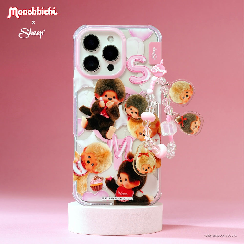 monchhichi เคส ไอโฟน สีชมพู ม่อนชิชิ beige magsafe iphone case มอนชิชิ สีเบจ ทอง sheep canvas