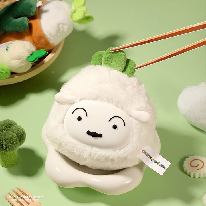 Crayon Shinchan พวงกุญแจใส่เหรียญแบบสุ่ม ลายShiro  กล่องสุ่มคอลเลกชันการ์ตูนญี่ปุ่น น่ารักสะสมได้