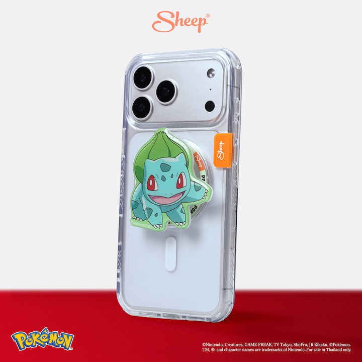 Bulbasaur ฟุชิกิดาเนะ Pokémon Grip MagSafe โปเกมอน ลิขสิทธิ์แท้ น่ารัก สี เขียว ที่แปะมือถือ