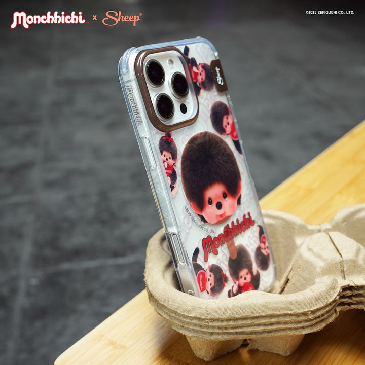 ม่อนชิชิ เคสไอโฟน monchhichi magsafe case iphone แบบใส มีแม่เหล็ก ลายน่ารัก กันกระแทก