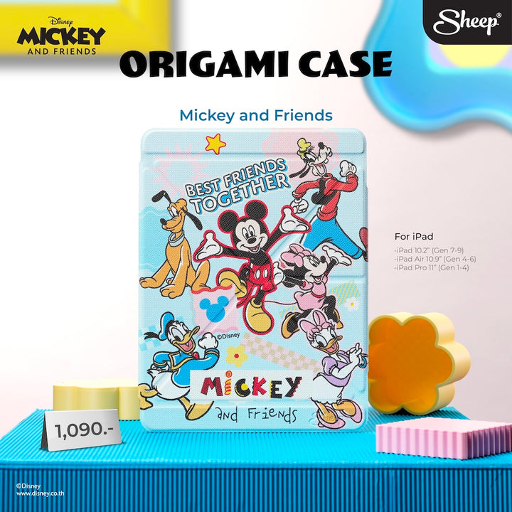 เคสไอแพด มิคกี้ เม้าส์ สีฟ้า mickey mouse and friends iPad น้ำหนักเบา