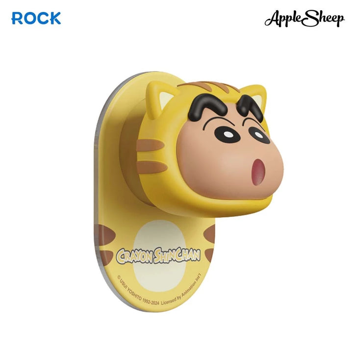 phone holder กริ๊บต๊อก แม่เหล็ก rock shinchan  griptok ชินจัง ลายแมว สีเหลือง
