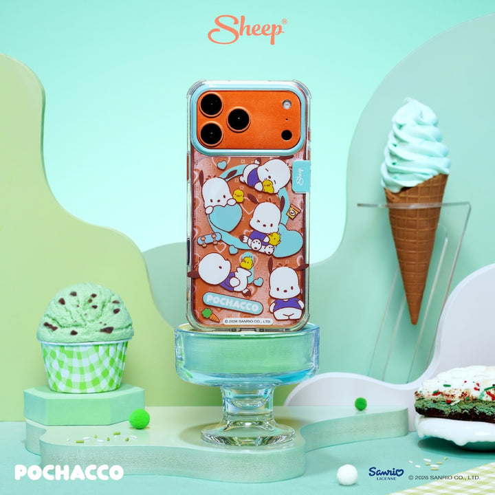 เคสโปเชโกะ ไอโฟน ลายน่ารัก pochacco iphone case magsafe ลิขสิทธิ์แท้ sanrio สีเขียว ซานริโอ้ 17 pro max canvas