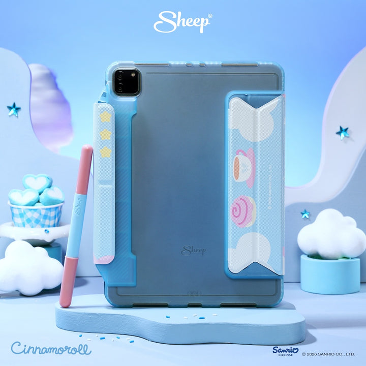 เคสไอแพด ซินนามอนโรล sanrio cinnamoroll สีฟ้า ชมพู ipad case แถม ปลอกปากกา กันงอ กันกระแทก ลิขสิทธิ์แท้ ซานริโอ้