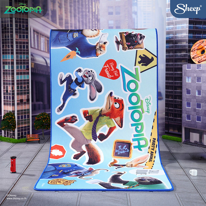 zootopia mouse pad แผ่นรองเมาส์ ซูโทเปีย สีฟ้า แต่งโต๊ะ ผืนใหญ่ ยาว