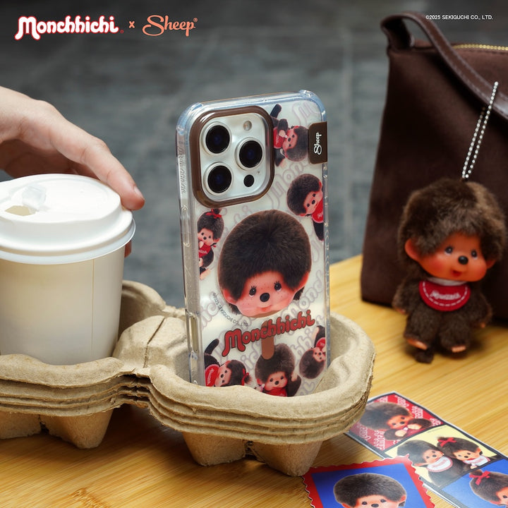 เคสไอโฟน ลายน่ารัก ม่อนชิชิ monchhichi magsafe case iphone มีแม่เหล็ก กันกระแทก แบบใส