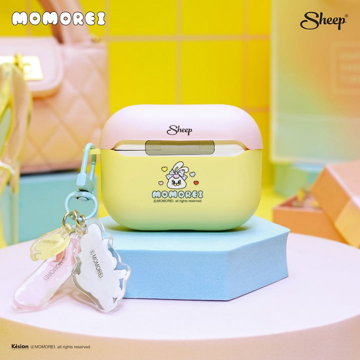 เคสแอร์พอด momorei โมโมเรอิ สีพาสเทล airpods case น่ารัก แถมพวงกุญแจ