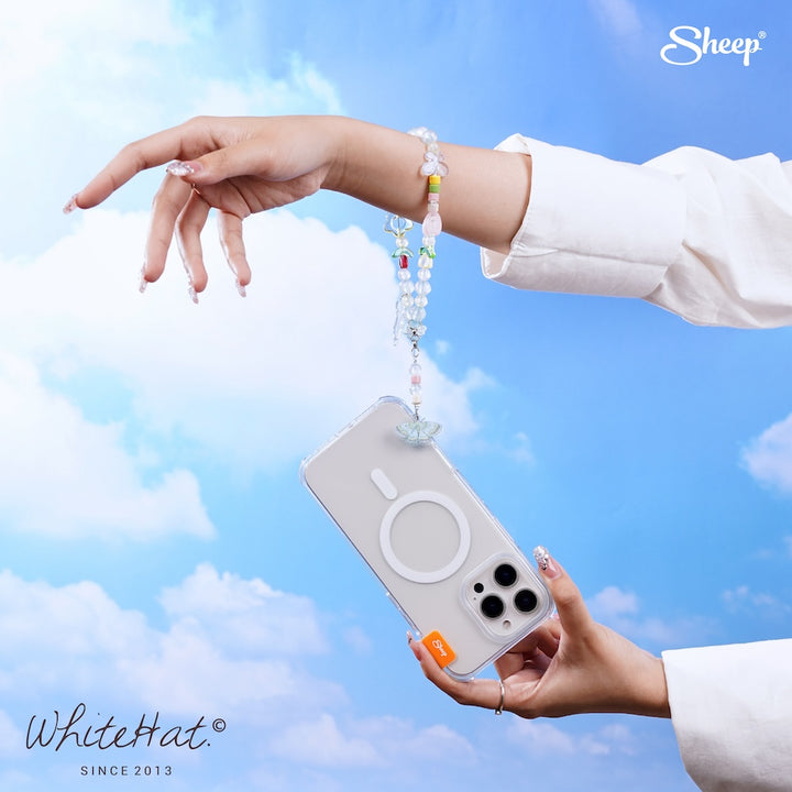 whitehat สายห้อยโทรศัพท์ Phone Charm ของใช้คู่ เคสไอโฟน ลายดอกไม้