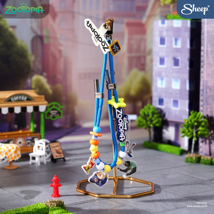 สายห้อยมือถือ ซูโทเปีย แบบเชือก สีน้ำเงิน charm zootopia ลายตัวละคร phone accessories