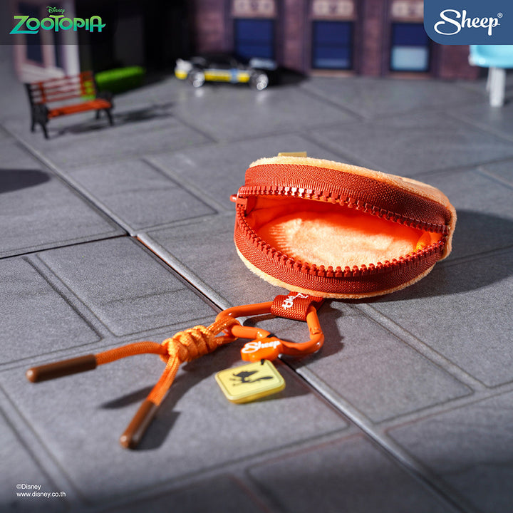 พวงกุญแจกระเป๋า zootopia nick wilde สีส้ม จิ้งจอก นิค ซูโทเปีย mini gadget bag