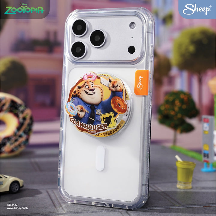 magsafe griptok zootopia clawhauser ที่แปะมือถือ เสือ ซูโทเปีย สีส้ม phone accessories