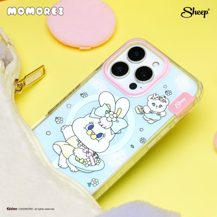 เคสไอโฟน สีฟ้า พาสเทล iphone magsafe momorei กระต่าย โมโมเรอิ