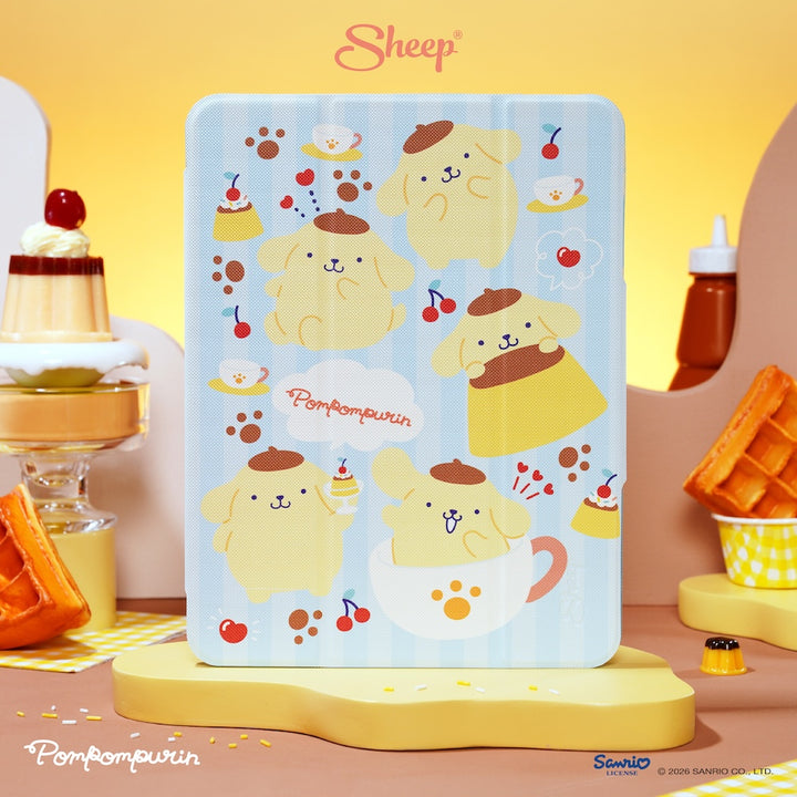 ipad case sanrio เคสไอแพด ปอมปอมปุริน กันกระแทก ลิขสิทธิ์แท้ sanrio สีเหลือง ฟ้า ซานริโอ้ พกง่าย น้ำหนักเบา