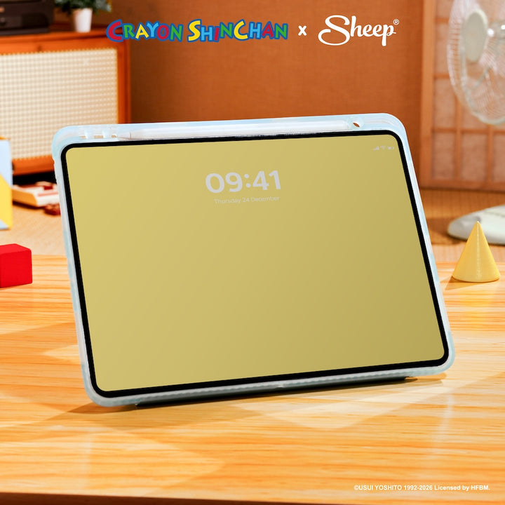 crayon shinchan ipad case เคสไอแพด เครยอน ชินจัง สีเขียว ฟ้า ลิขสิทธิ์แท้ กันกระแทก น้ำหนักเบา พกง่าย