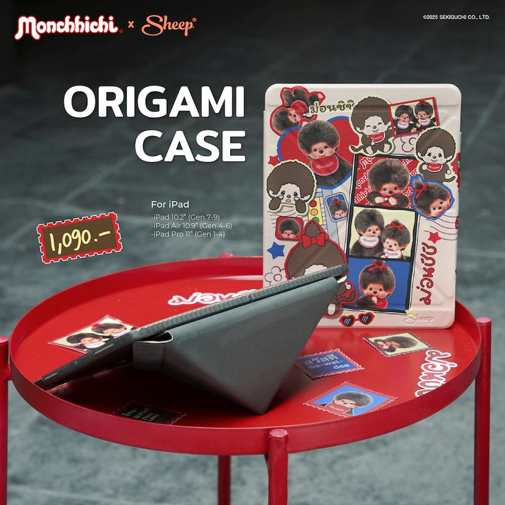 เคสไอแพด ม่อนชิชิ monchhichi สีน้ำตาล กันกระแทก น้ำหนักเบา ลิขสิทธิ์แท้ ipad case