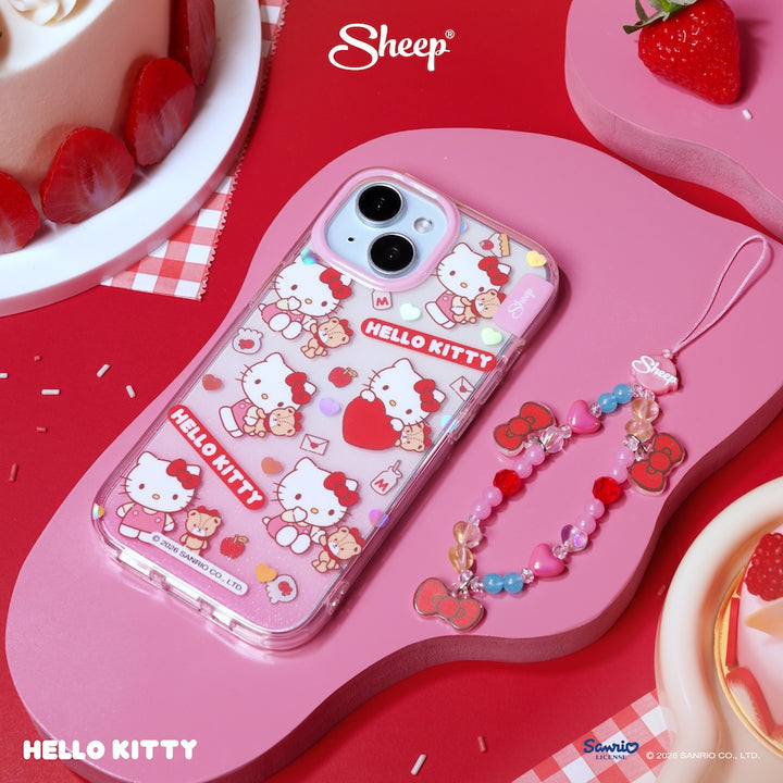 hello kitty sketch iphone case ลายน่ารัก เคส ไอโฟน คิตตี้ กันกระแทก สีแดง ชมพู ลิขสิทธิ์แท้ sanrio ซานริโอ้ มีของแถม