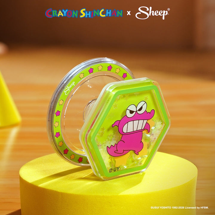 ชินจัง Crayon Shinchan ลิขสิทธิ์แท้ MagSafe ที่แปะมือถือ ดีไซน์ Chocobi ใช้คู่เคส MagSafe Phone Grip สีชมพู สีเขียว