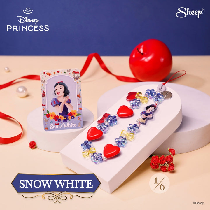 กล่องสุ่มดิสนีย์ สโนว์ไวต์ Blind box สายคล้องมือถือน่ารัก ๆ Charm ของสะสม Disney