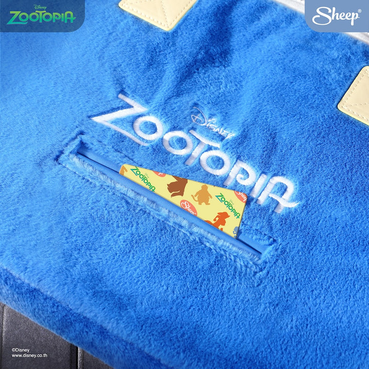 กระเป๋าใส่คอม zootopia สีน้ำเงิน มีช่องใส่การ์ด macbook sleeve ลิขสิทธิ์แท้
