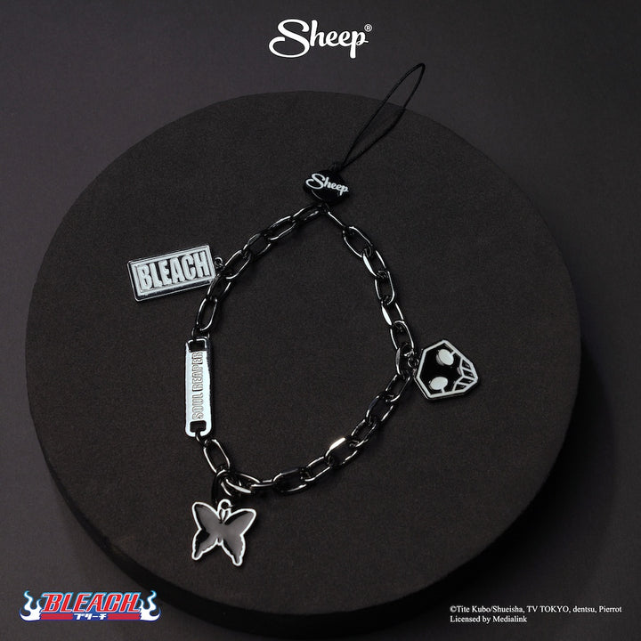 BLEACH บลีช เทพมรณะ สายห้อย มือถือ Phone Charm ลิขสิทธิ์แท้ Ichigo อิจิโกะ ลายเท่ ๆ สีดำ
