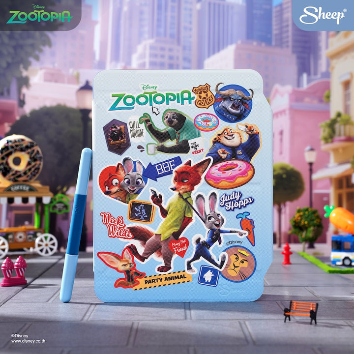 zootopia iPad case สีฟ้า เคสไอแพด ซูโทเปีย กันงอ กันกระแทก ลิขสิทธิ์แท้